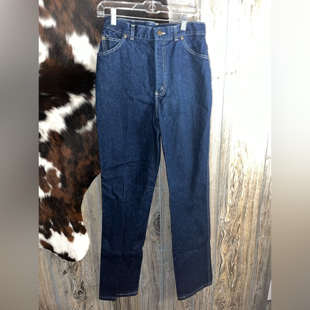 Deadstock vintage Chic by h.i.s new with tags size 26W dark wash straight leg - Picture 3 of 7